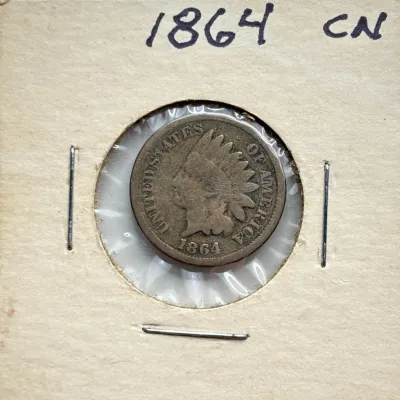 1864 - Copper Nickel Indian Head Cent