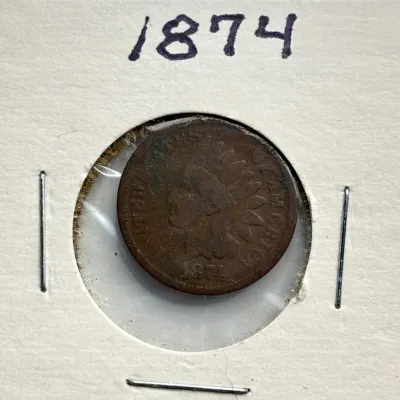 1874 - Indian Head Cent