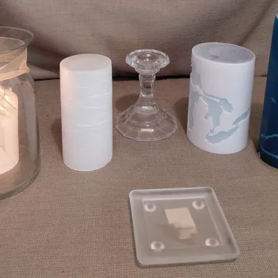 Candle Collection - 4 Bullfrog Light Company Candles - 2 Birch, Great Lakes, Lighthouse