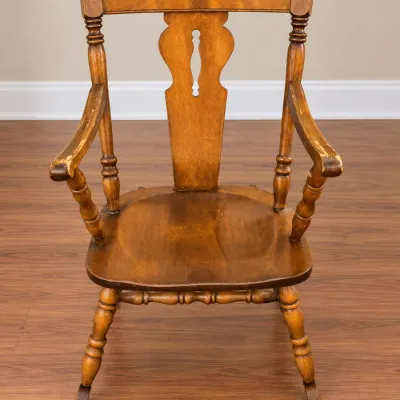 Vintage Tell City Chair Co. Hard Rock Maple Rocking Chair