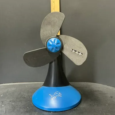 NFL Detroit Lions LED Desktop Message Fan Rare Collectible - Potterville