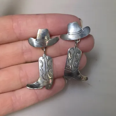 Sterling Western Earring Set