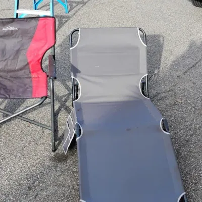 Outdoor Folding Chair and Adjustable Lounge Set