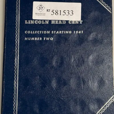 Lincoln Head Cents Book 2 - Date Range 1941 - 1975 - 83 Coins