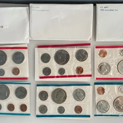 1974 / 1975 / 1976 - Uncirculated Coin Sets