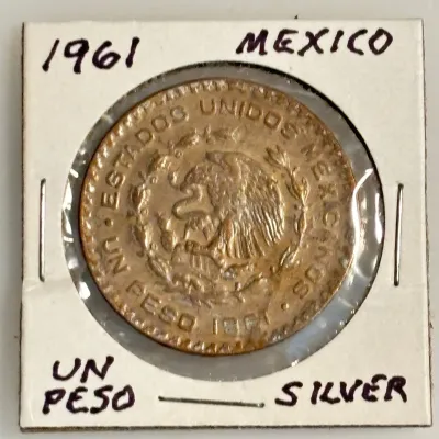 1961 - Mexico Silver Dollar - Un Peso