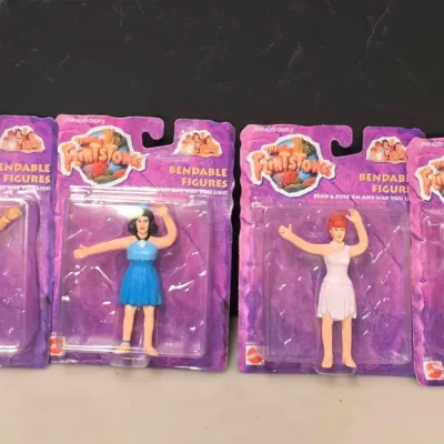 Vintage Bend Ems Flintstone Set