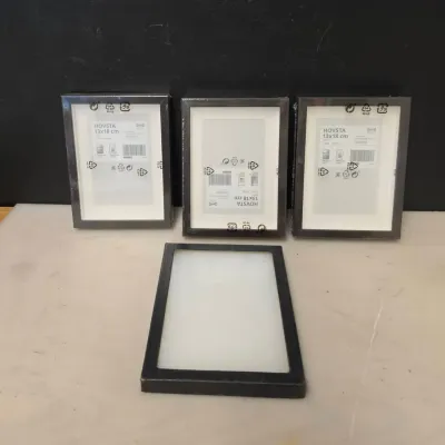 4 Small Black Shadow Boxes
