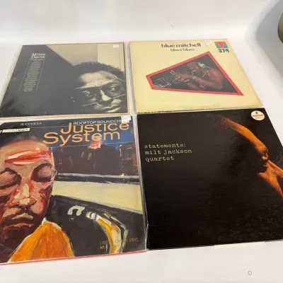 Vintage Jazz Vinyl Record LP Album Lot, Miles Davis, Blue Mitchell, Milt Jackson, Justice System