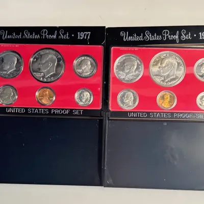 Lot of 2 - 1977 - United States Proof Sets