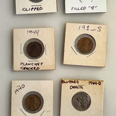 Lot of 10 - Error Coins - 1C / 5C / 10C