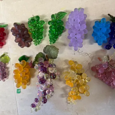 Vintage Glass Decorative Grape Clusters Lot