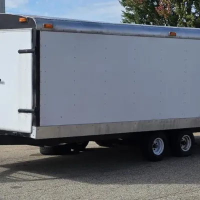1990 Pace American Dual-Axle Enclosed Snowmobile Trailer