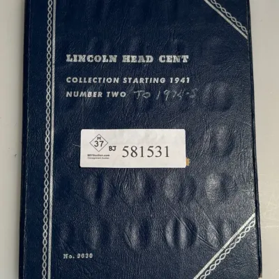 Lincoln Head Cents Book 2 - Date Range 1941 - 1974 S - 88 Coins
