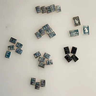 Lot of (30) One Gram .999 Fine Silver Ingot / Bars