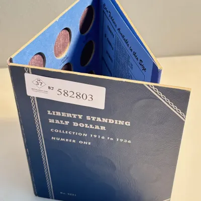 1916 - Standing Liberty Half Dollar in Blue Whitman Folder