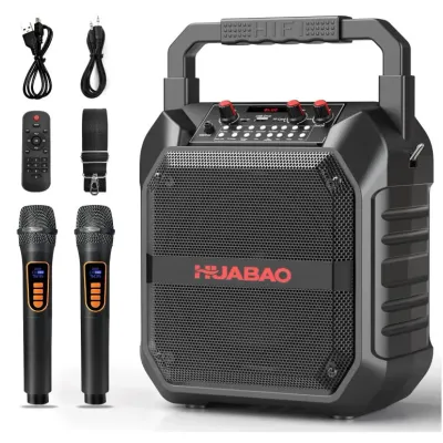 NEW HUABAO Multimedia Speaker / Portable Karaoke Machine (PA system) with Wireless Microphone
