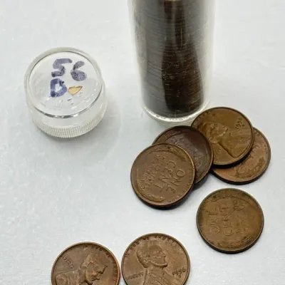 1956 D - Full Date Roll - Lincoln Wheat Cents