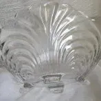 Glass 3 Footed Marquis Shape Bowl