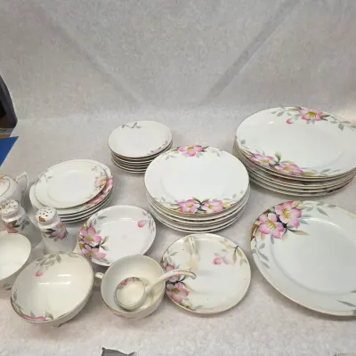 Antique Noritake Azalea Porcelain Collection Hand Painted Made in Japan