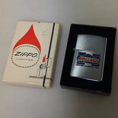 Zippo Holland Motor Express Advertising Lighter w/ Original Box