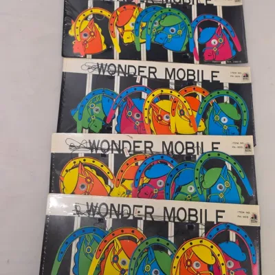 Grouping of 4 Asahi Wonder Mobile PA-309 Horse Head Mobiles