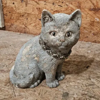Vintage Ceramic Kitty Figure Approx 5 Inches Tall - Estate Sales Warehouse (GR)
