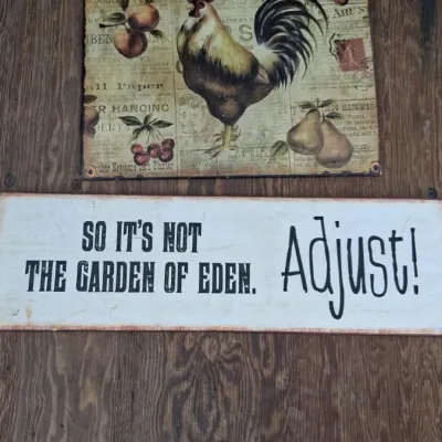Sale Photo Thumbnail #41: 2 Vintage Style Wall Signs