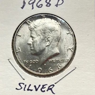 1968 D - 40% Silver Kennedy Half Dollar