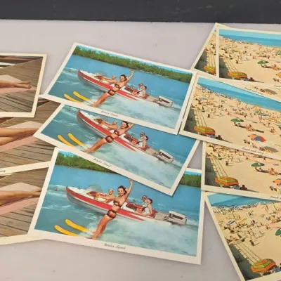 Vintage Beach Day Post Cards