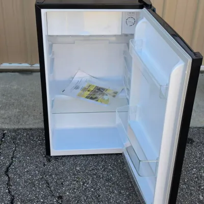 New or Like New Black Mini-Fridge