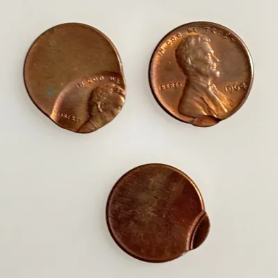 3 Offstruck / Lincoln Cent Error Coins