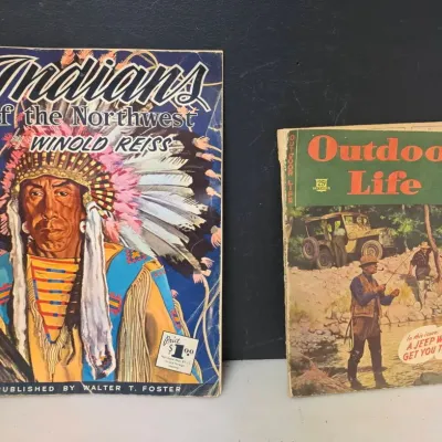 Winold Reiss Indians of the Northwest Book and 1945 Outdoor Life