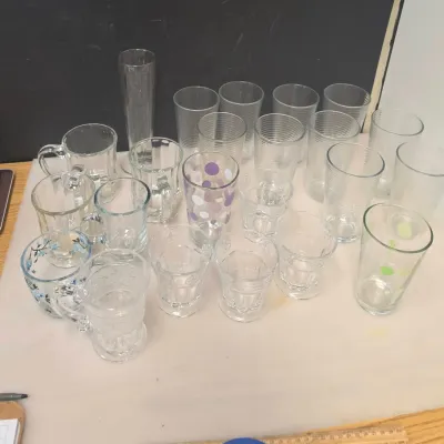 Large Assortment of Drinking Glasses