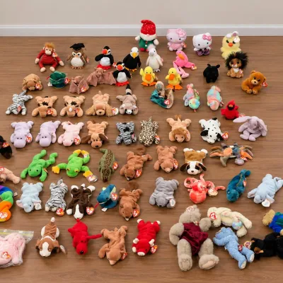 Lot of 66 T.Y. Beanie Babies - All with Tags