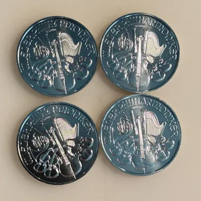 Lot of 4 - 1 oz - .999 Fine Silver - 2019 Philharmonic Silver Rounds (2 of 3)
