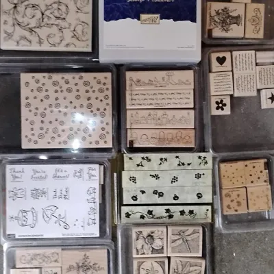 Stamp-a-ma-jig Rubber Stamp Collection with Craft Tools