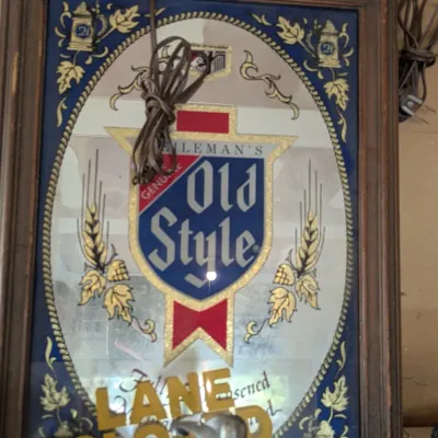 Sale Photo Thumbnail #40: Vintage Old Style Advertising Mirror 
