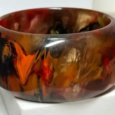 Sale Photo Thumbnail #20: Signed Chunky Bangle Bracelet