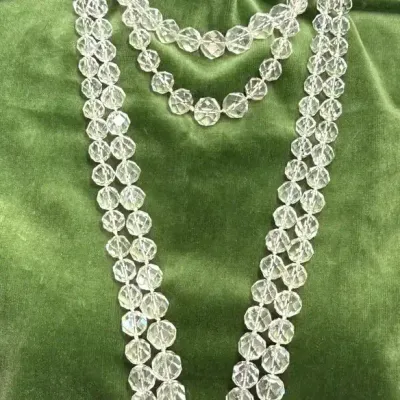 Sale Photo Thumbnail #95: Four Faceted Bead Necklaces With A Pair of Earrings