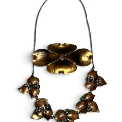 Sale Photo Thumbnail #40: Handwrought by Lawton Necklace & NYE Brooch