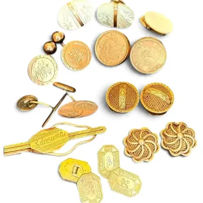 Sale Photo Thumbnail #85: Vintage & Antique Cuff Links or Buttons
