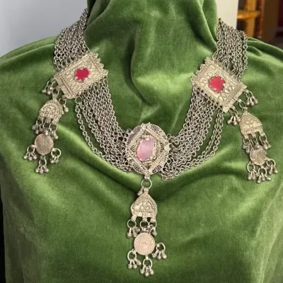 Sale Photo Thumbnail #107: Kashmiri tribal statement necklace