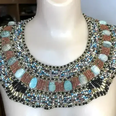 Sale Photo Thumbnail #113: Egyptian Revival Collar Necklace