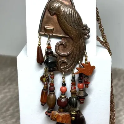 Sale Photo Thumbnail #23: Copper & Natural Stone Necklace