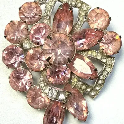 Sale Photo Thumbnail #68: Eisenberg Rhinestone Brooch