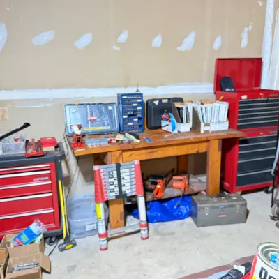 Tools, tool chests, shelving