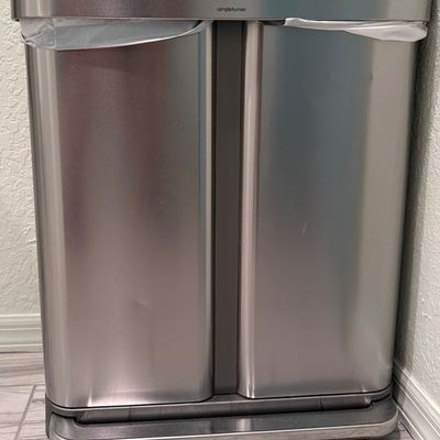 Simplehuman 58 Liter/15.3 Gallon Dual Compartment Step Can