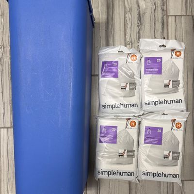 Simplehuman 58 Liter/15.3 Gallon Dual Compartment Step Can