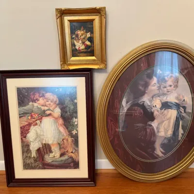 Frederick Morgan Pears Reproduction Framed Pictures, 3 Pc